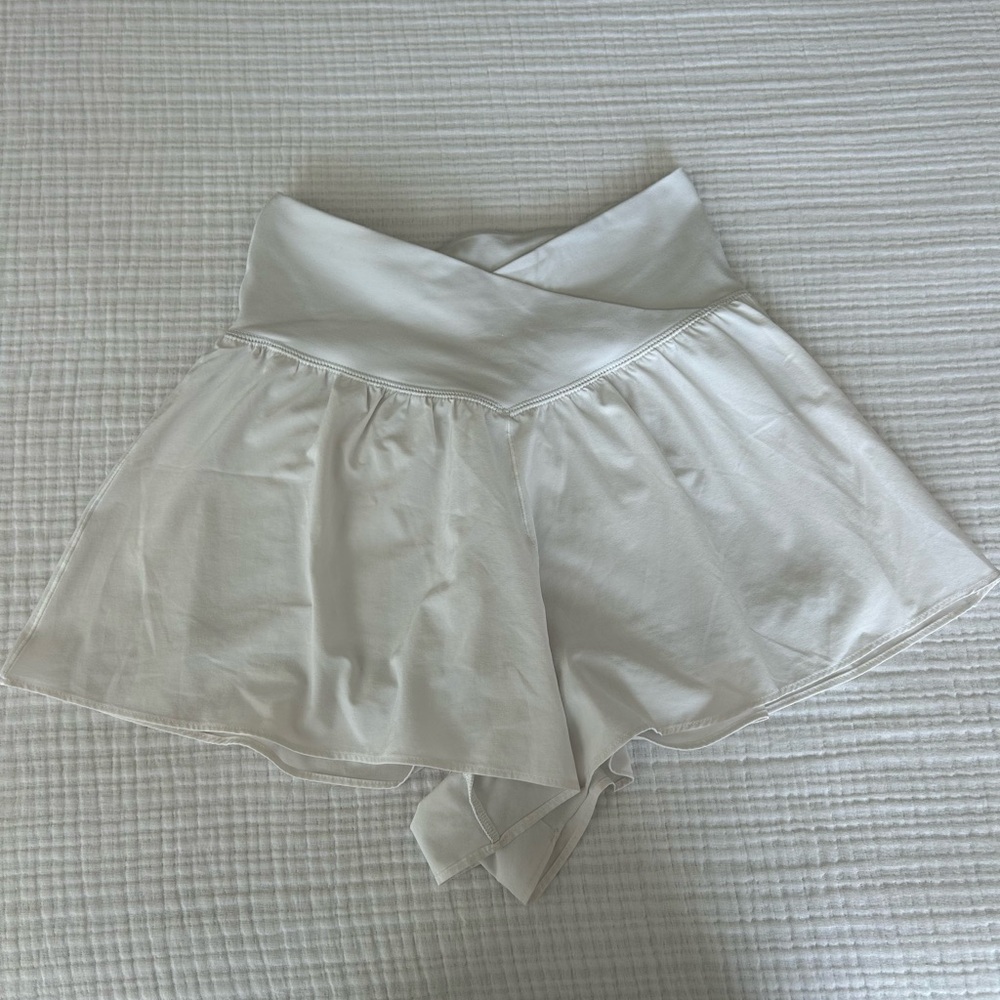 aerie White Athletic Skort Shorts